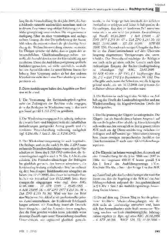 Vorschauseite 5: AVR-Caritas sehen keine Einmalzahlungen für Auszubildende vor