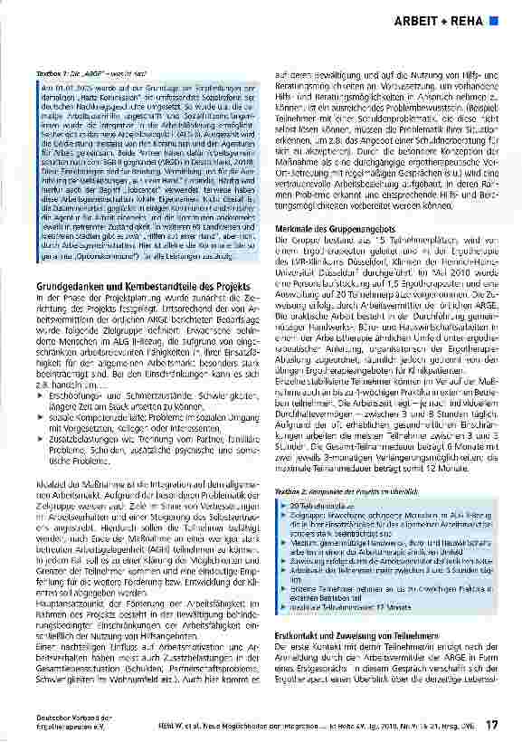 Vorschauseite 2: Neue Möglichkeiten der Integration in Arbeit durch Ergotherapie