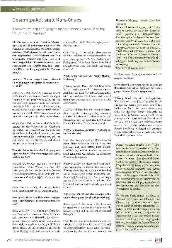 Vorschauseite 1: Gesamtpaket statt Kurs-Chaos