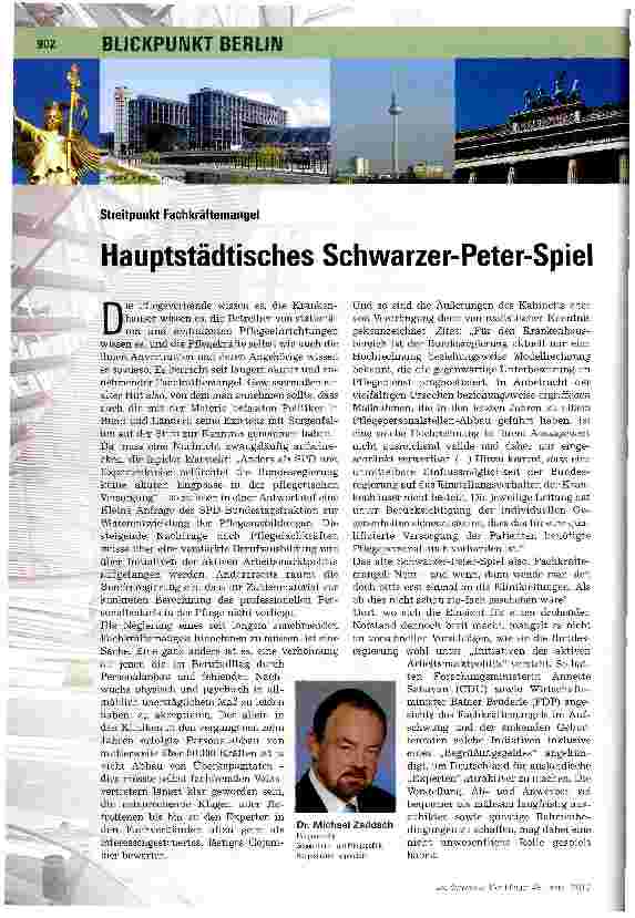 Vorschauseite 1: Hauptstädtisches Schwarzer-Peter-Spiel