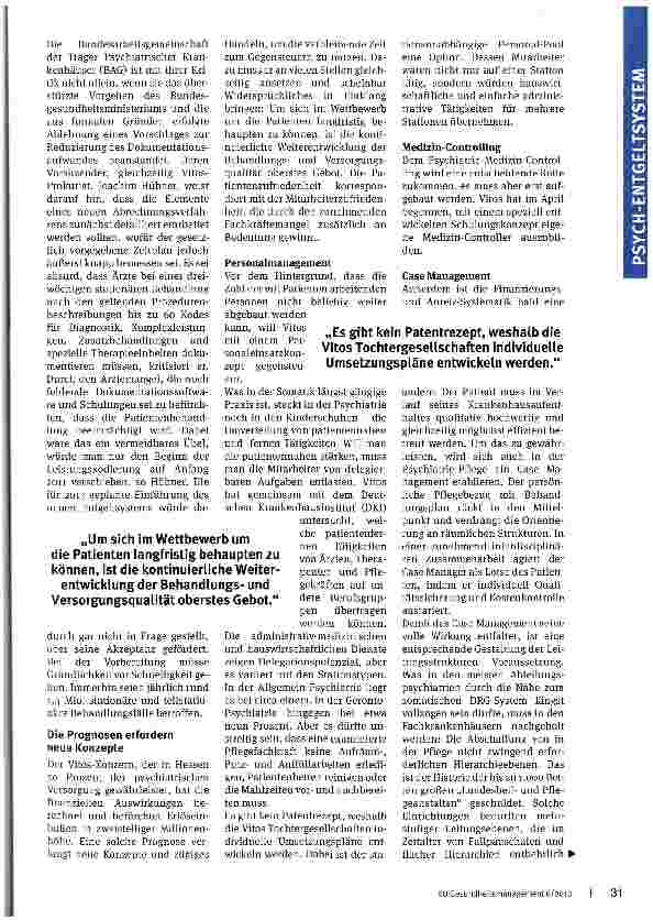 Vorschauseite 3: Die Prognosen verlangen neue Konzepte