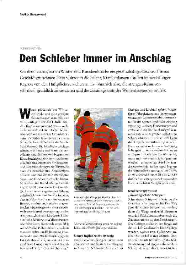 Vorschauseite 1: Den Schieber immer im Anschlag
