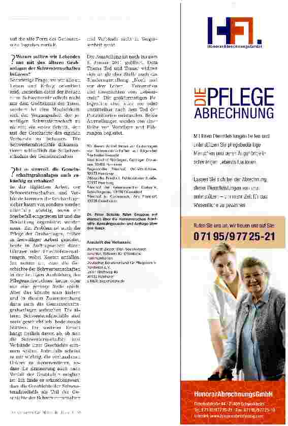 Vorschauseite 4: FriedhofsspaziergängeÜber das Leben hinaus