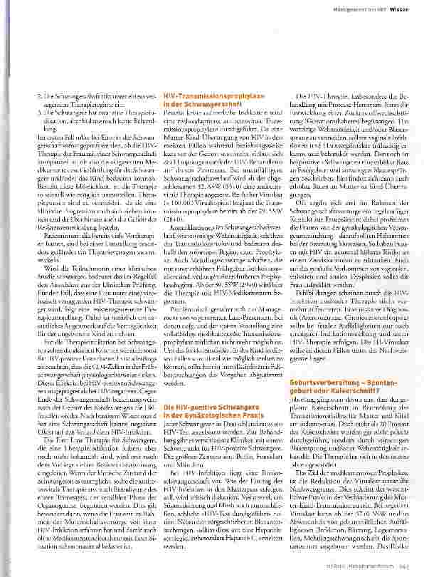 Vorschauseite 2: HIV-positiv: bestmögliche Unterstützung