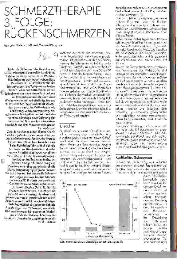 Vorschauseite 1: Schmerztherapie - 3. Folge: Rückenschmerzen