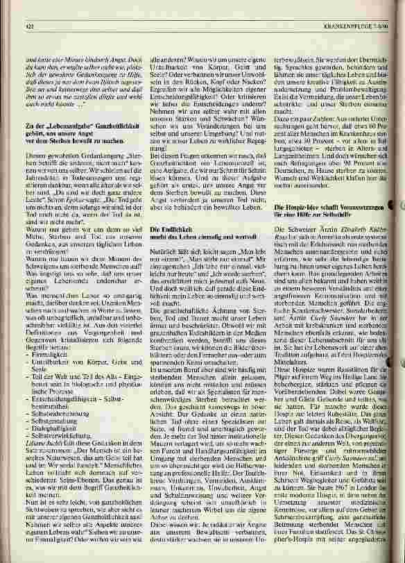 Vorschauseite 2: Menschlich leben und sterben