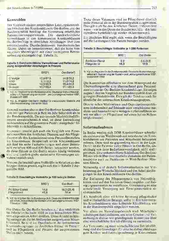 Vorschauseite 2: Betriebswirtschaftliche Analyse der Akutkrankenhäuser in Ost-Berlin