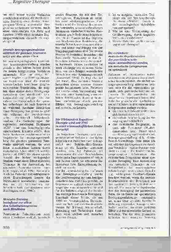 Vorschauseite 2: Kognitive Therapie sensomotorischer Störungen