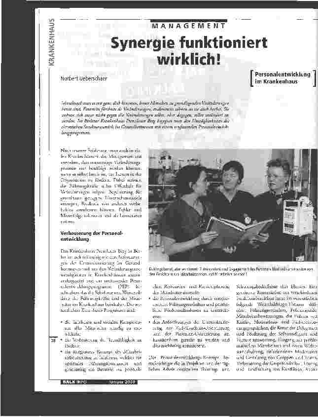 Vorschauseite 1: Synergie funktioniert wirklich!