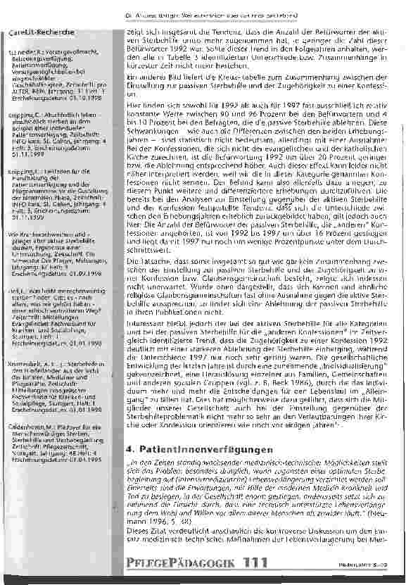 Vorschauseite 6: Wer entscheidet über das Ende des Lebens? Empirische Ergebnisse über die Einstellung zur Sterbehilfe