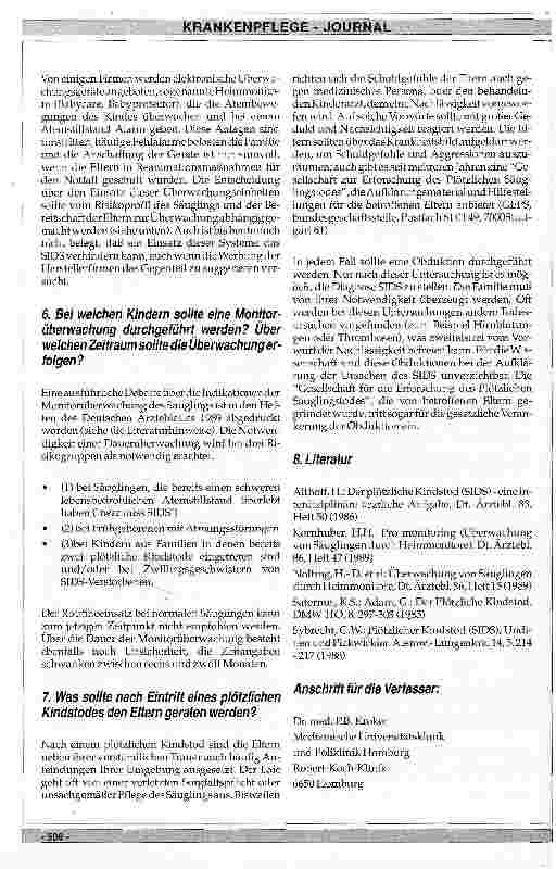 Vorschauseite 3: Ursachen, Klinik und mögliche Prophylaxe beim plötzlichen Kindstod (SIDS)