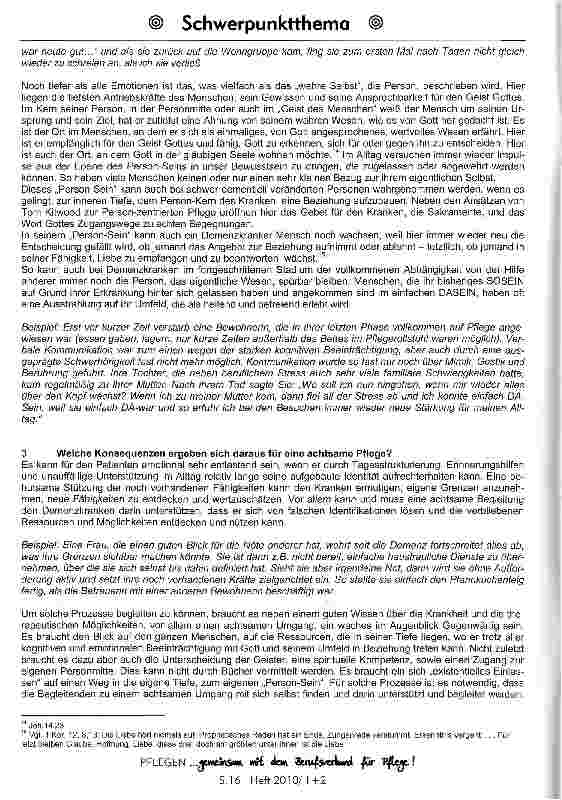 Vorschauseite 6: Als Christen Demenzkranke begleiten