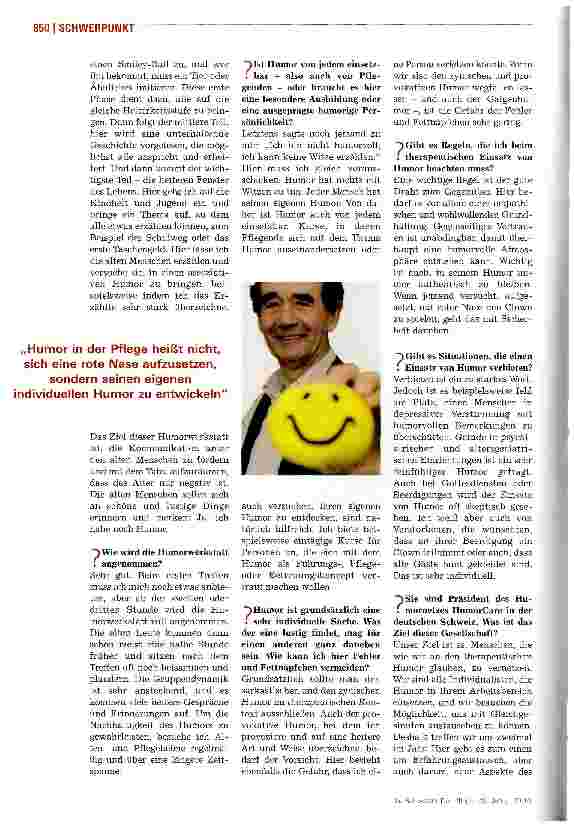 Vorschauseite 3: „Humor ist bis ins hohe Lebensalter vorhanden
