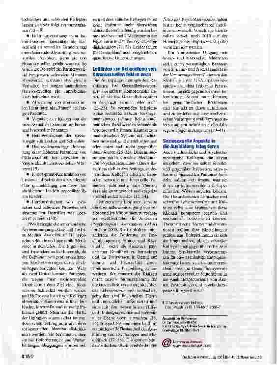 Vorschauseite 2: Barrieren für homosexuelle Patienten