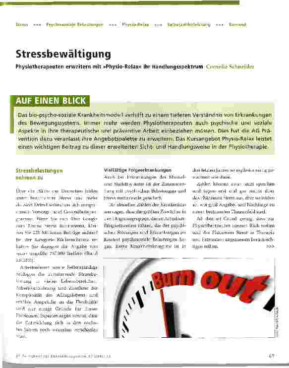 Vorschauseite 1: Stressbewältigung