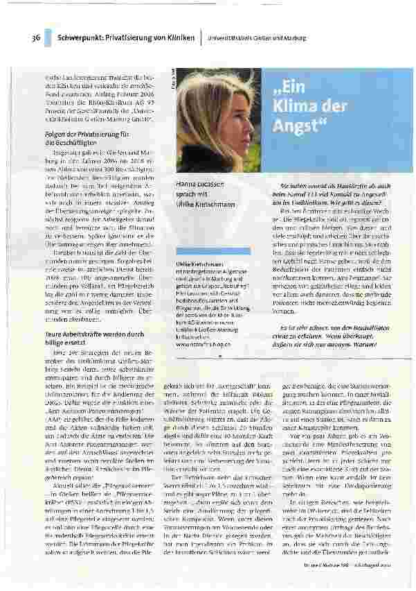 Vorschauseite 2: Patientenversorgung am Fließband
