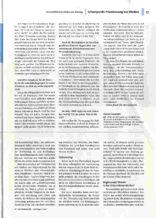 Vorschauseite 3: Patientenversorgung am Fließband