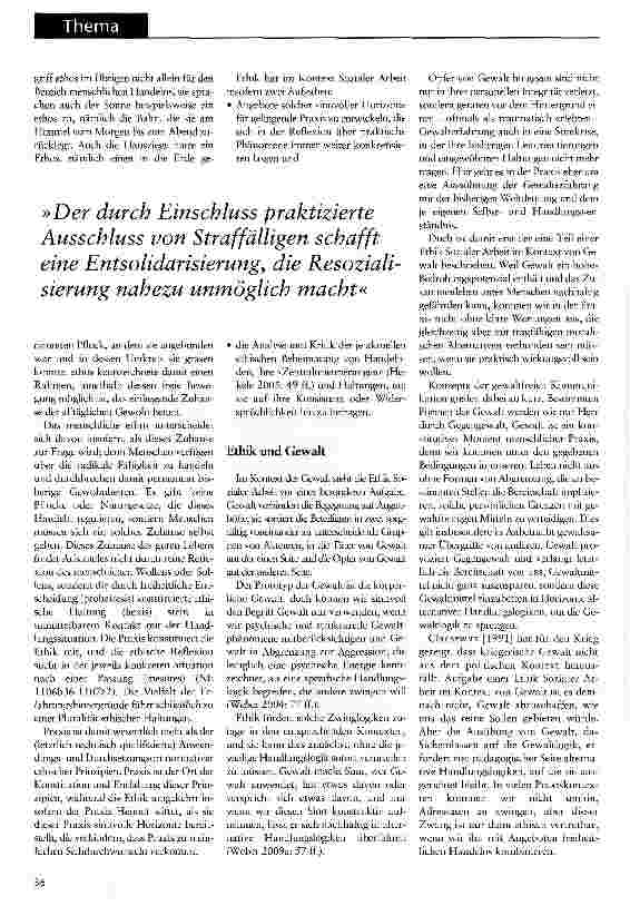 Vorschauseite 2: Ethik Sozialer Arbeit in Gewaltkontexten und im Strafvollzug