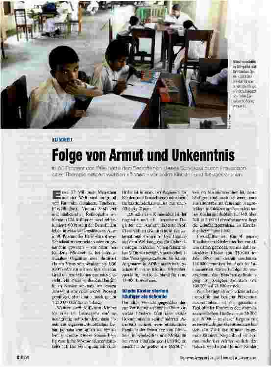 Vorschauseite 1: Folge von Armut und Unkenntnis
