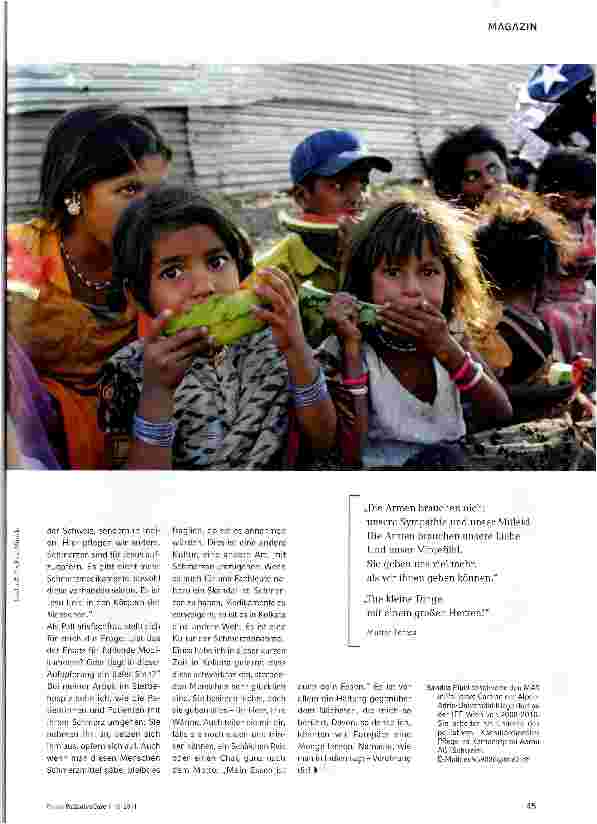 Vorschauseite 2: Eine Reise nach Kolkata (Westbengalen/Indien) auf den Spuren von Mutter TeresaFür die Ärmsten der Armen sorgen