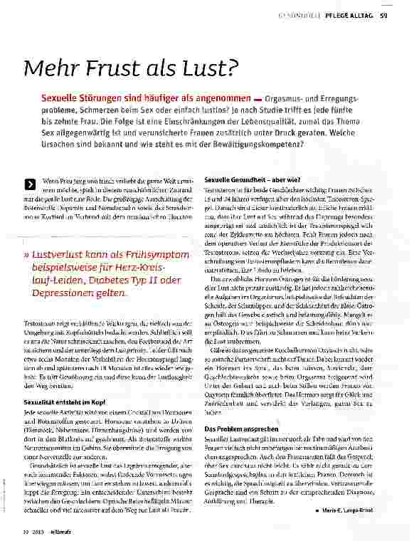 Vorschauseite 2: Mehr Frust als Lust?