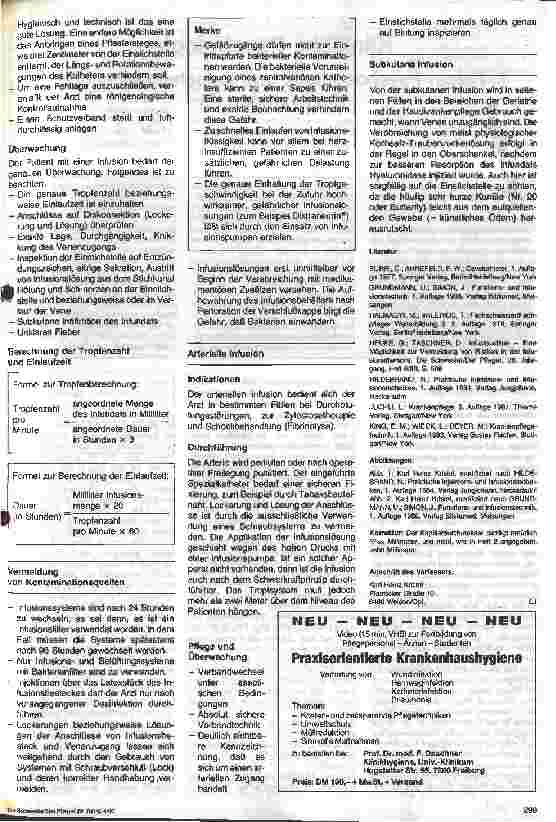 Vorschauseite 3: Pflege in Therapie und Diagnostik 4. Folge: Infusionen (2)