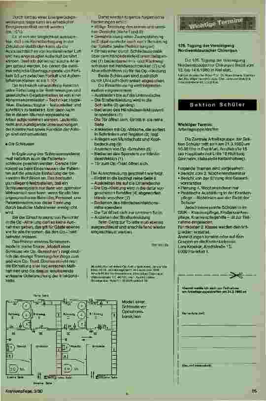 Vorschauseite 3: Die Operationsabteilung-Planung, bauliche Voraussetzungen Anordnung und Ablauf 1. Teil