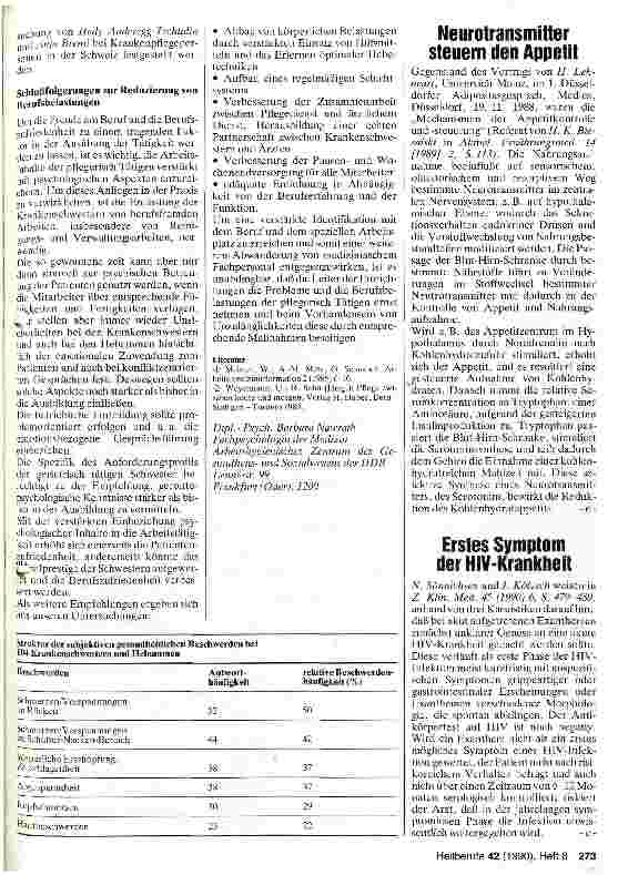 Vorschauseite 2: Aspekte psychischer Belastungen bei Krankenschwestern