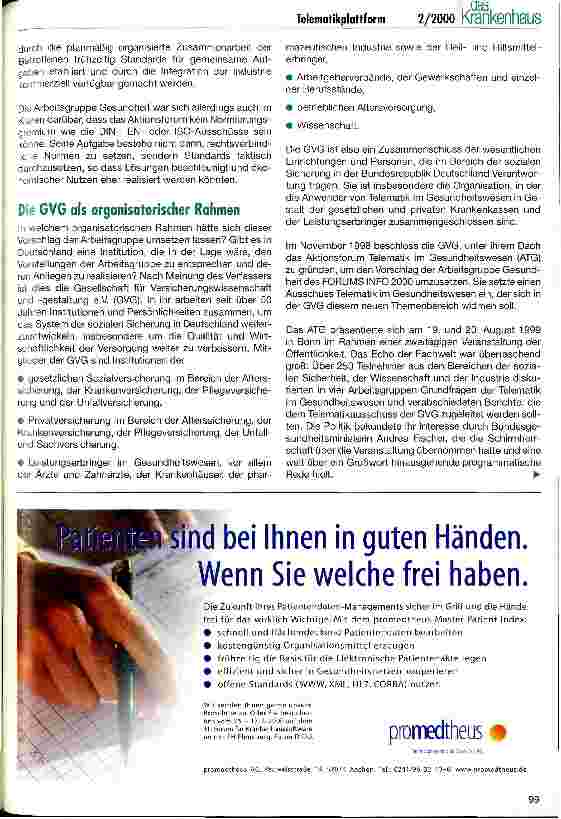 Vorschauseite 2: Entwicklung einer einheitlichen Telematikplattform für das Gesundheitswesen