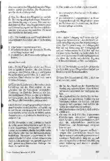 Vorschauseite 2: Welche Neuerungen bringt die jüngste Änderung des Krankenpflegegesetzes?