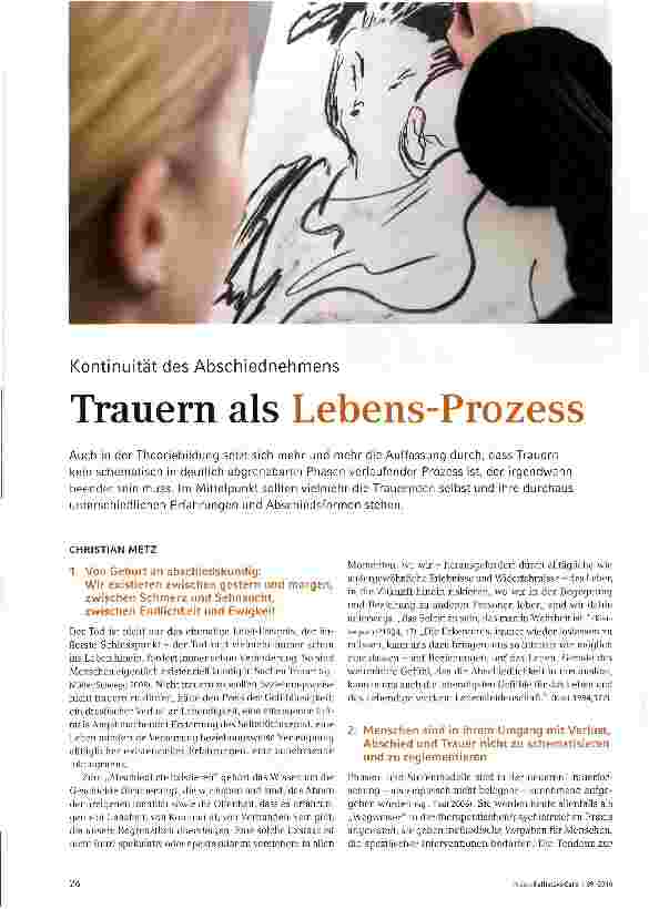 Vorschauseite 1: Trauern als Lebens-Prozess