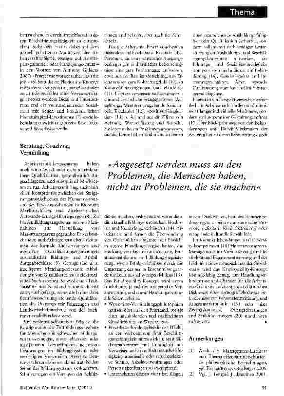 Vorschauseite 2: Zur Beschäftigung befähigen