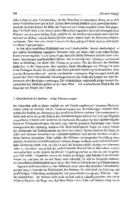 Vorschauseite 2: Human sterben - wie geht das? Ein Gestaltungskonzept wider das Töten am Lebensende