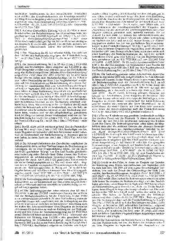 Vorschauseite 3: TVöD - Besitzstandszulage - Sonderurlaub des Ehegatten