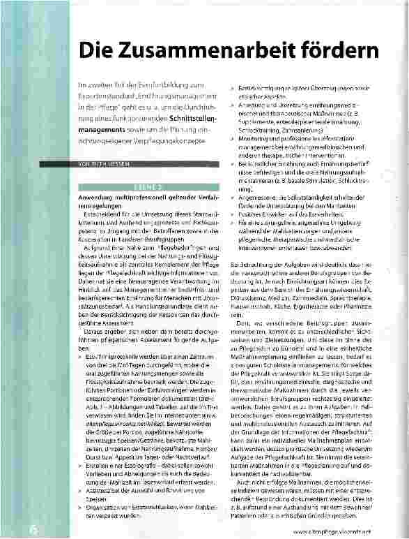 Vorschauseite 1: Die Zusammenarbeit fördern