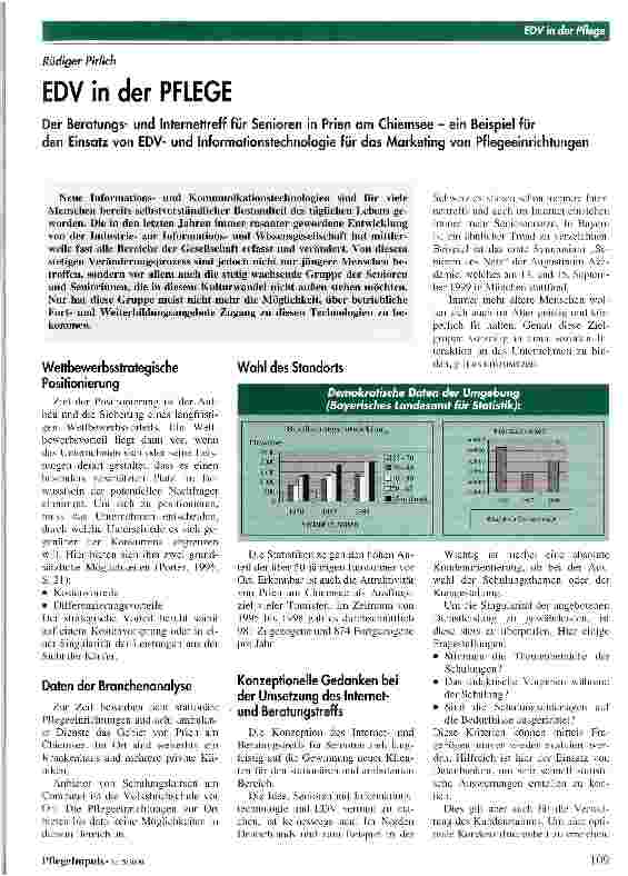 Vorschauseite 1: EDV in der Pflege Der Beratungsund Internettreff für Senioren in Prien am Chiemsee