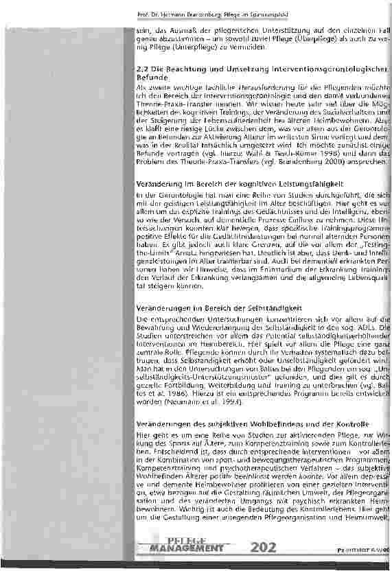 Vorschauseite 6: Pflege im Spannungsfeld zwischen fachlichen Anforderungen und begrenzten Budgets