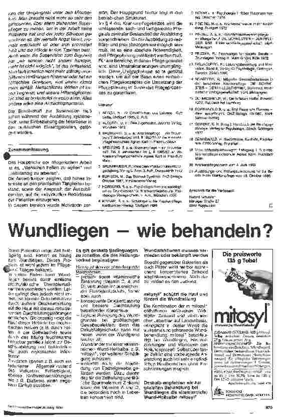 Vorschauseite 3: Krankenpflege - ein Traumberuf? 3. Teil (Schluß): Kriterien zur Motivationserhaltung und -förderung