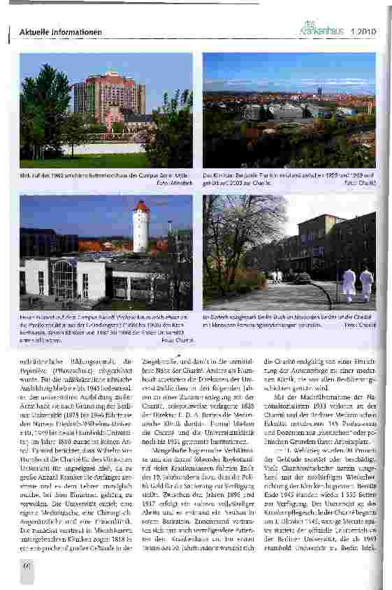 Vorschauseite 2: 300 Jahre Charite Berlin