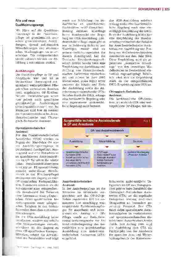 Vorschauseite 2: Karrieremarkt OP und Anästhesie