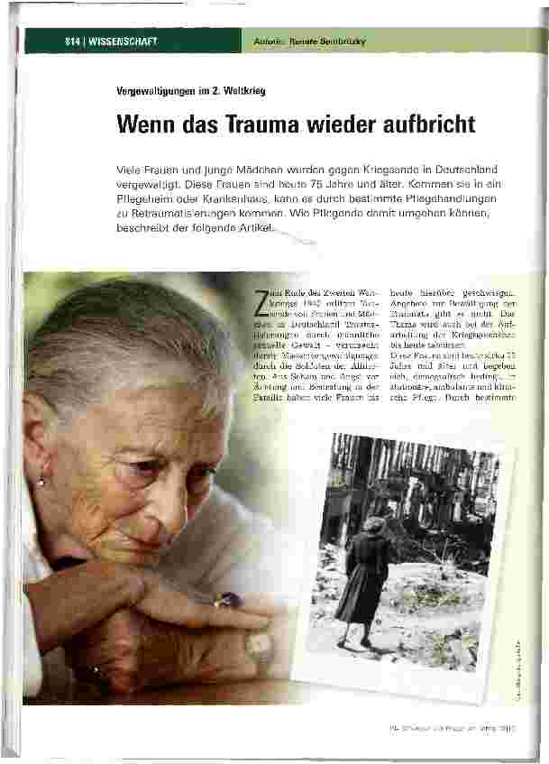 Vorschauseite 1: Wenn das Trauma wieder aufbricht