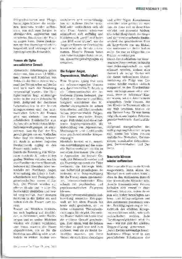 Vorschauseite 2: Wenn das Trauma wieder aufbricht