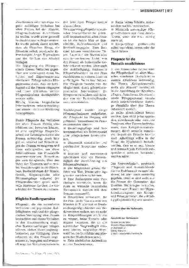 Vorschauseite 4: Wenn das Trauma wieder aufbricht
