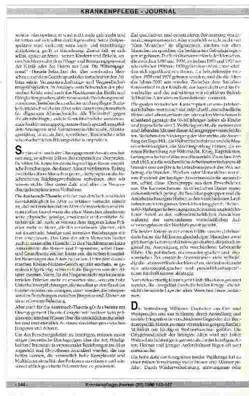 Vorschauseite 2: Interpersonale Beziehungen und Wandel der Lebensorientierung im Alter - Eine Problemskizze -