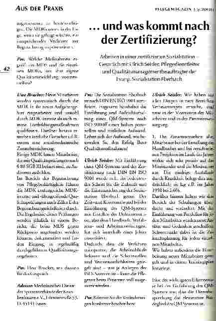 Vorschauseite 3: Qualitätsprüfungen nach § 80 SGB XI