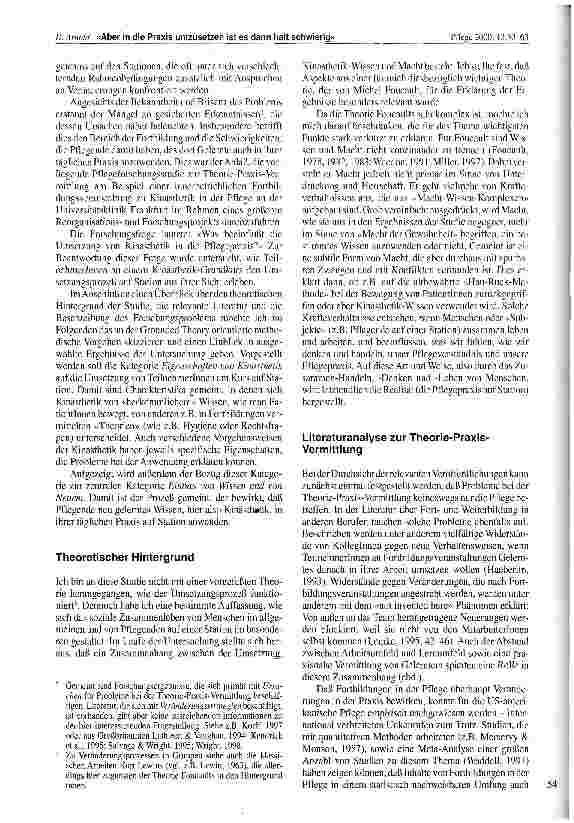 Vorschauseite 2: Aber in die Praxis umzusetzen ist es dann halt schwierig Eine qualitative Studie zur Theorie-Praxis-Vermittlung in der Pflege am Beispiel von Kinästhetik