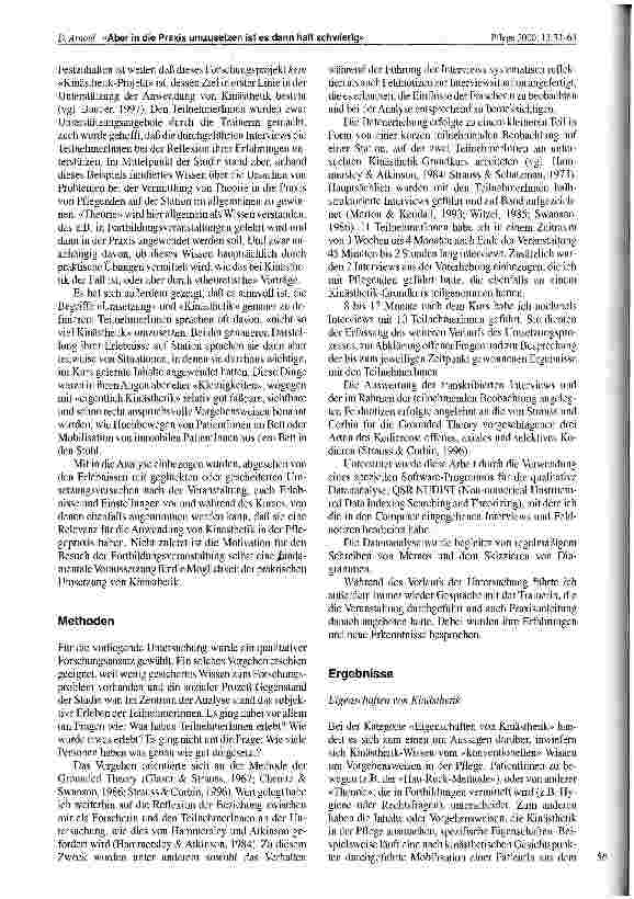 Vorschauseite 4: Aber in die Praxis umzusetzen ist es dann halt schwierig Eine qualitative Studie zur Theorie-Praxis-Vermittlung in der Pflege am Beispiel von Kinästhetik