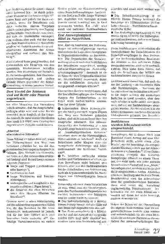 Vorschauseite 3: Barrieren bei der Inanspruchnahme von Sozialhilfe bei alten Menschen