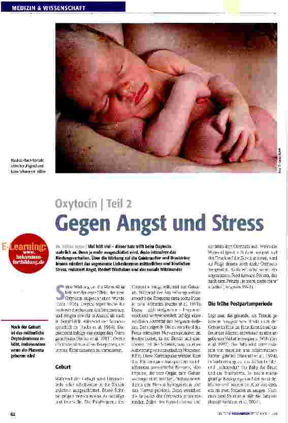Vorschauseite 1: Oxytocin | Teil 2 Gegen Angst und Stress