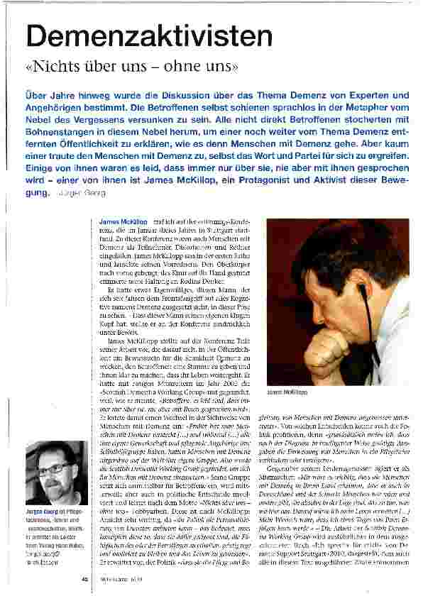 Vorschauseite 1: Demenzaktivisten